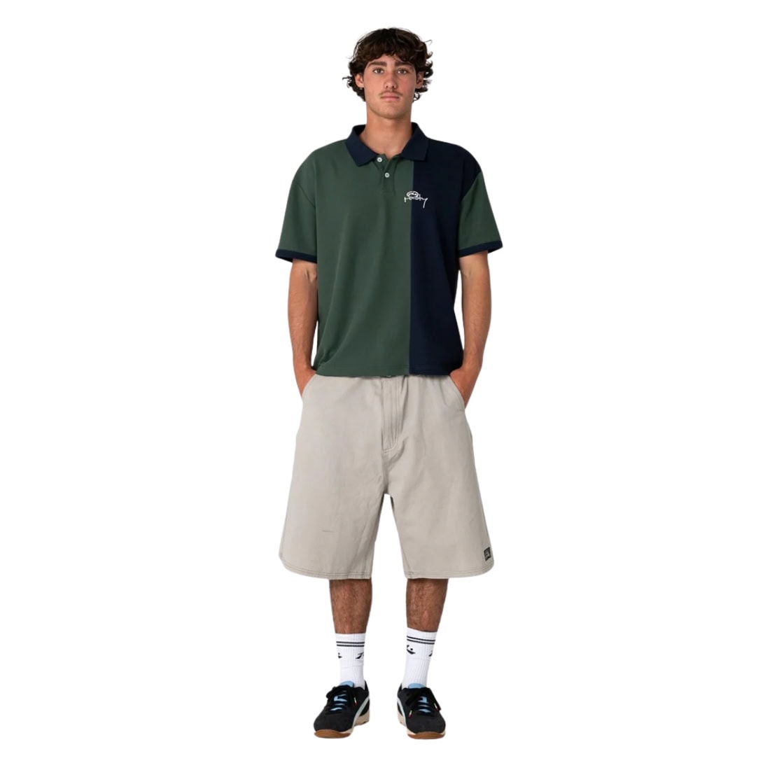 Rusty Pop Top Short Sleeve Polo Shirt - Green Gables - Mens Polo Shirt by Rusty