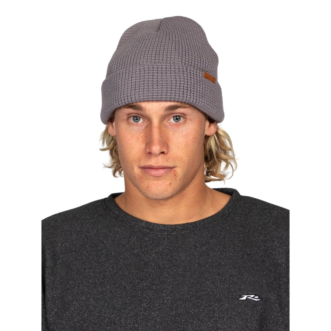 Rusty Ramble Thinsulate Recycled Beanie - Gull - Fold Beanie by Rusty