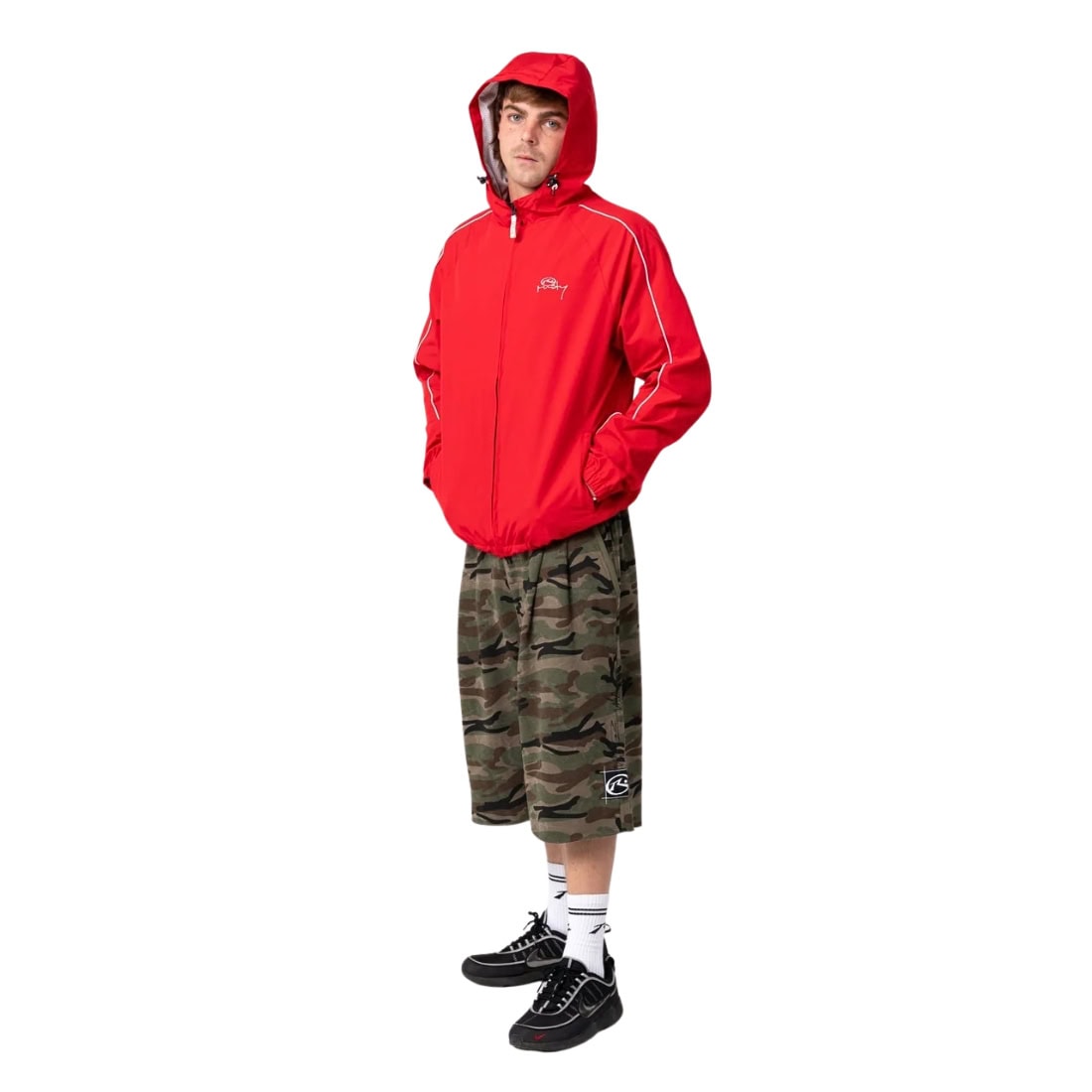Rusty Scyther Jacket - Vintage Red - Mens Windbreaker/Rain Jacket by Rusty