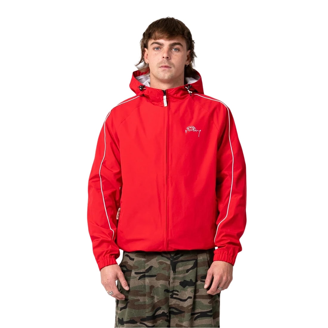 Rusty Scyther Jacket - Vintage Red - Mens Windbreaker/Rain Jacket by Rusty