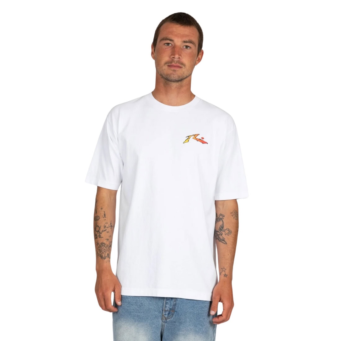 Rusty Splinter T-Shirt - White - Mens Graphic T-Shirt by Rusty