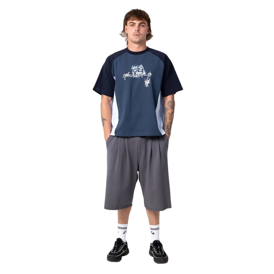 Rusty Splish Splash T-Shirt - China Blue - Mens Graphic T-Shirt by Rusty