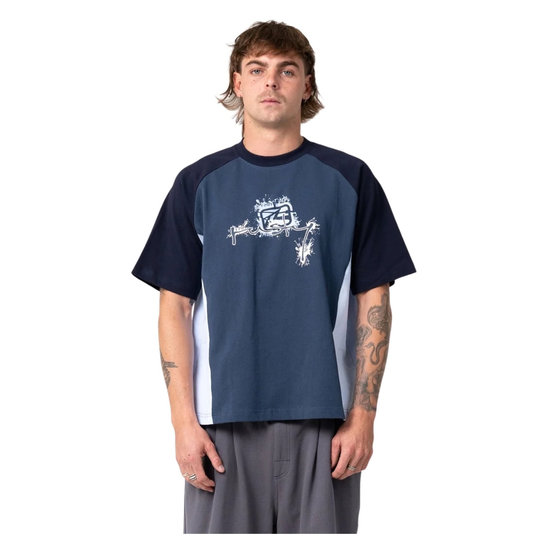 Rusty Splish Splash T-Shirt - China Blue - Mens Graphic T-Shirt by Rusty