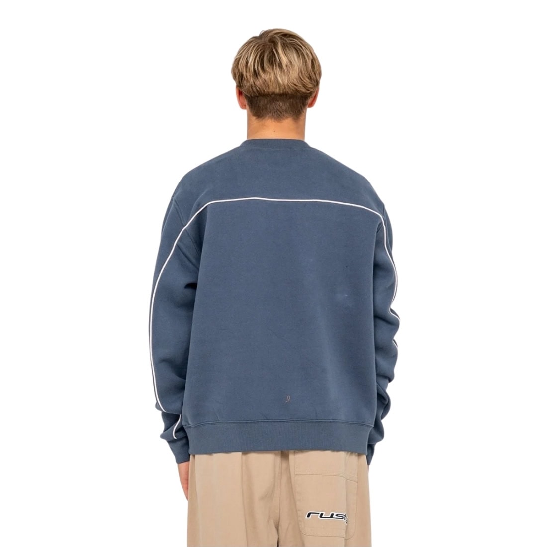 Rusty Trigger Crew Fleece - Atlantic Blue - Mens Crew Neck Sweatshirt by Rusty