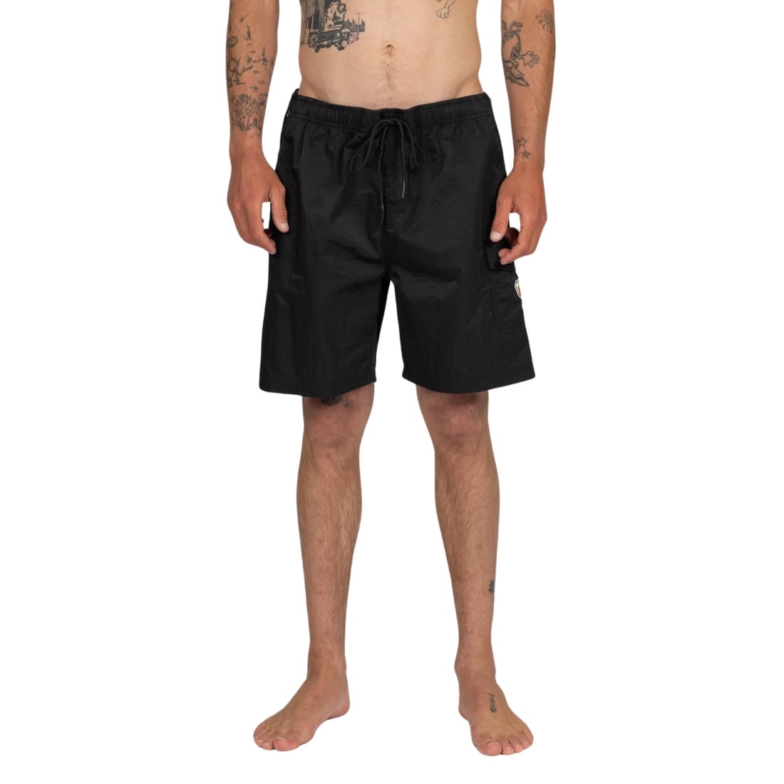 Rusty Tripped Out Elastic Boardshort - Black - Mens Boardshorts by Rusty