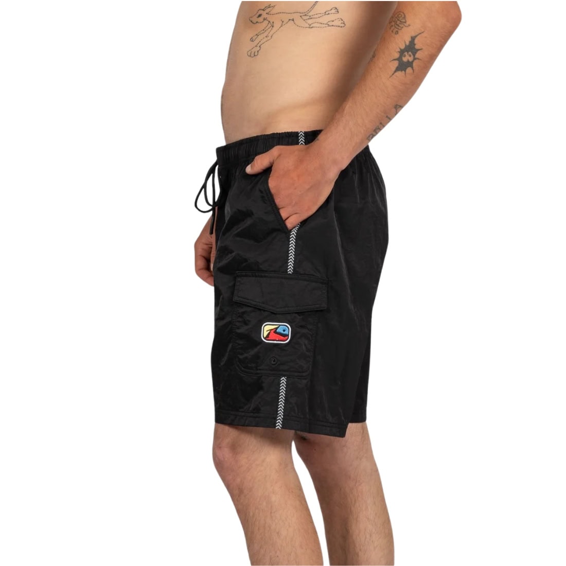 Rusty Tripped Out Elastic Boardshort - Black - Mens Boardshorts by Rusty
