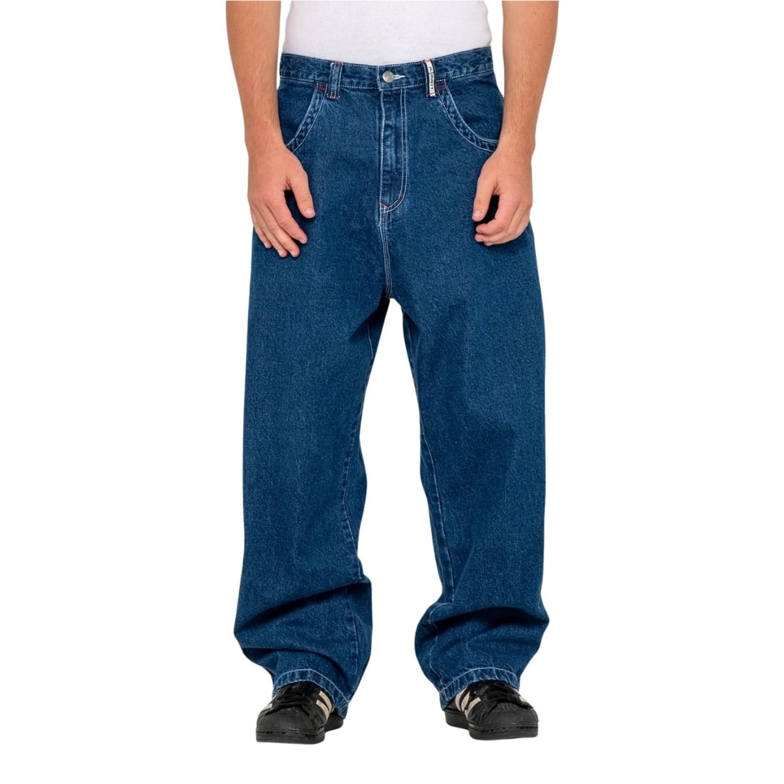 Rusty Turbo Baggy Jean - Deep Sea Blue - Mens Relaxed/Loose Denim Jeans by Rusty