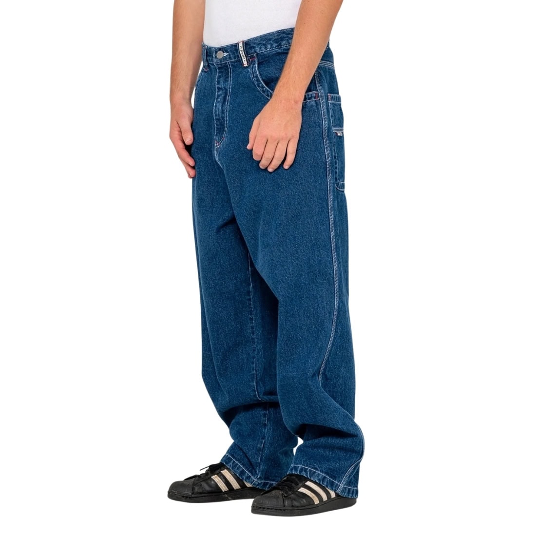 Rusty Turbo Baggy Jean - Deep Sea Blue - Mens Relaxed/Loose Denim Jeans by Rusty