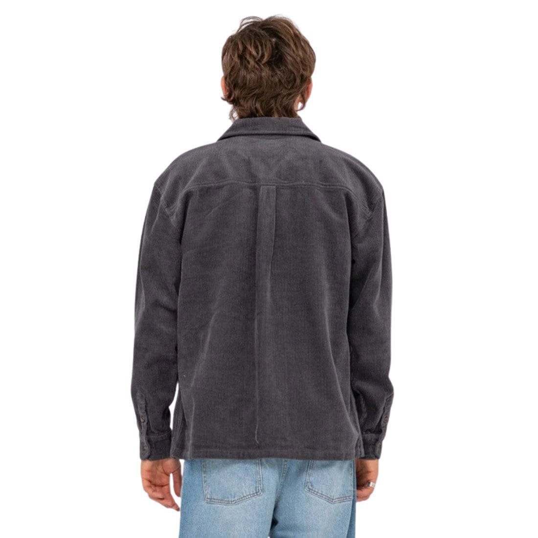 Rusty V8 Coup Cord Jacket - Coal - Mens Casual Jacket by Rusty