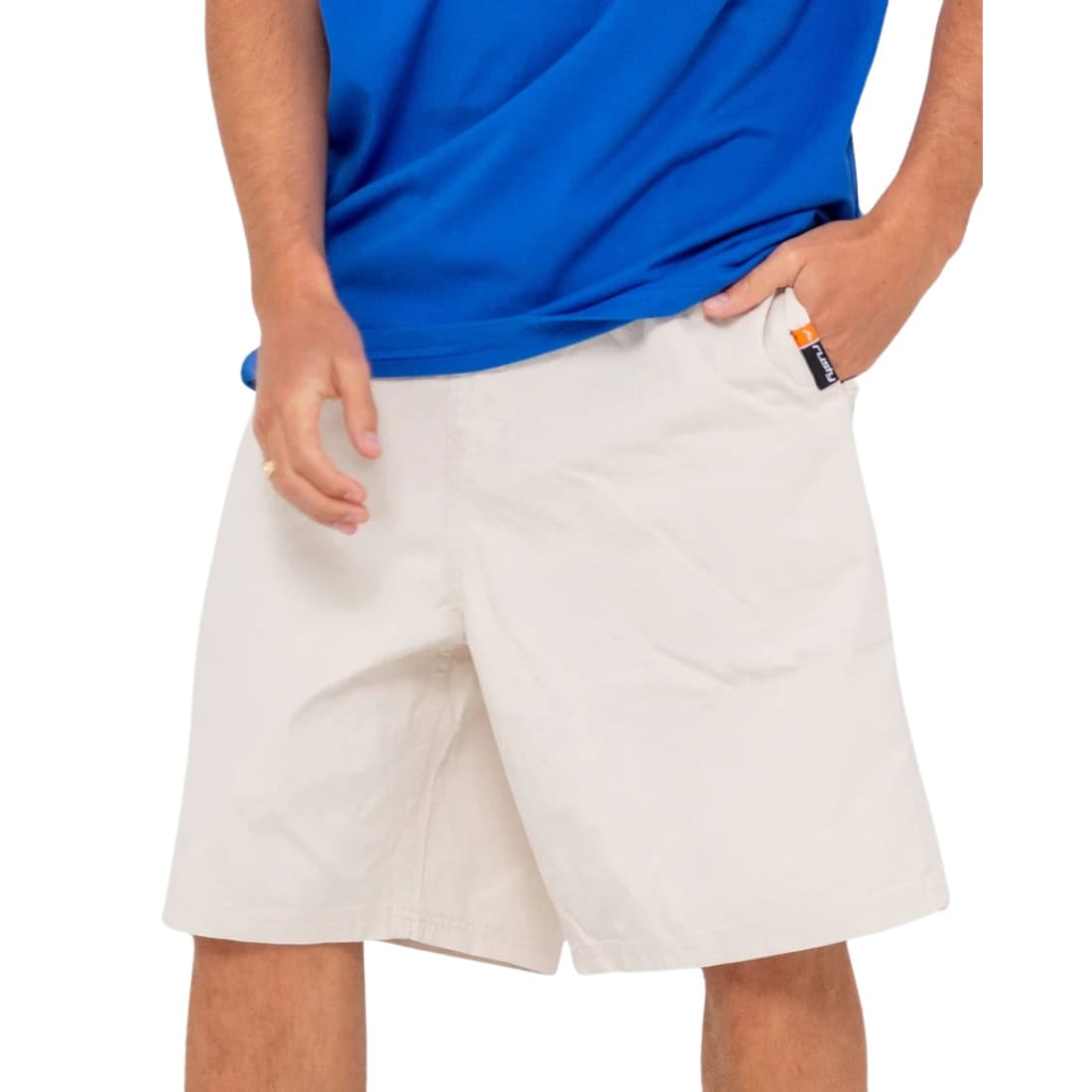 Rusty Wear Eva Elastic Shorts - Oatmeal - Mens Walk Shorts by Rusty