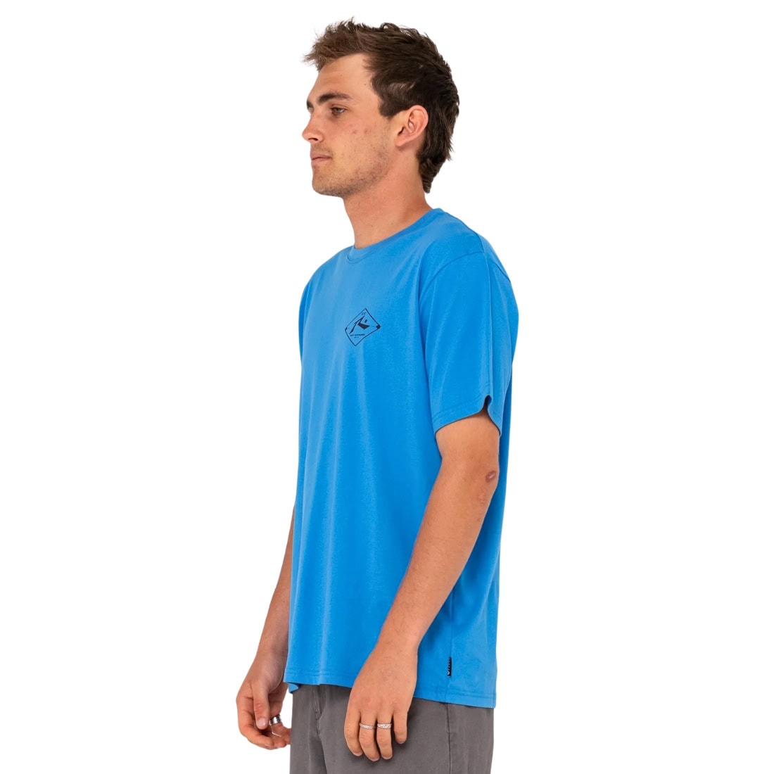 Rusty Wull Wolume T-Shirt - Blue Regatta - Mens Surf Brand T-Shirt by Rusty