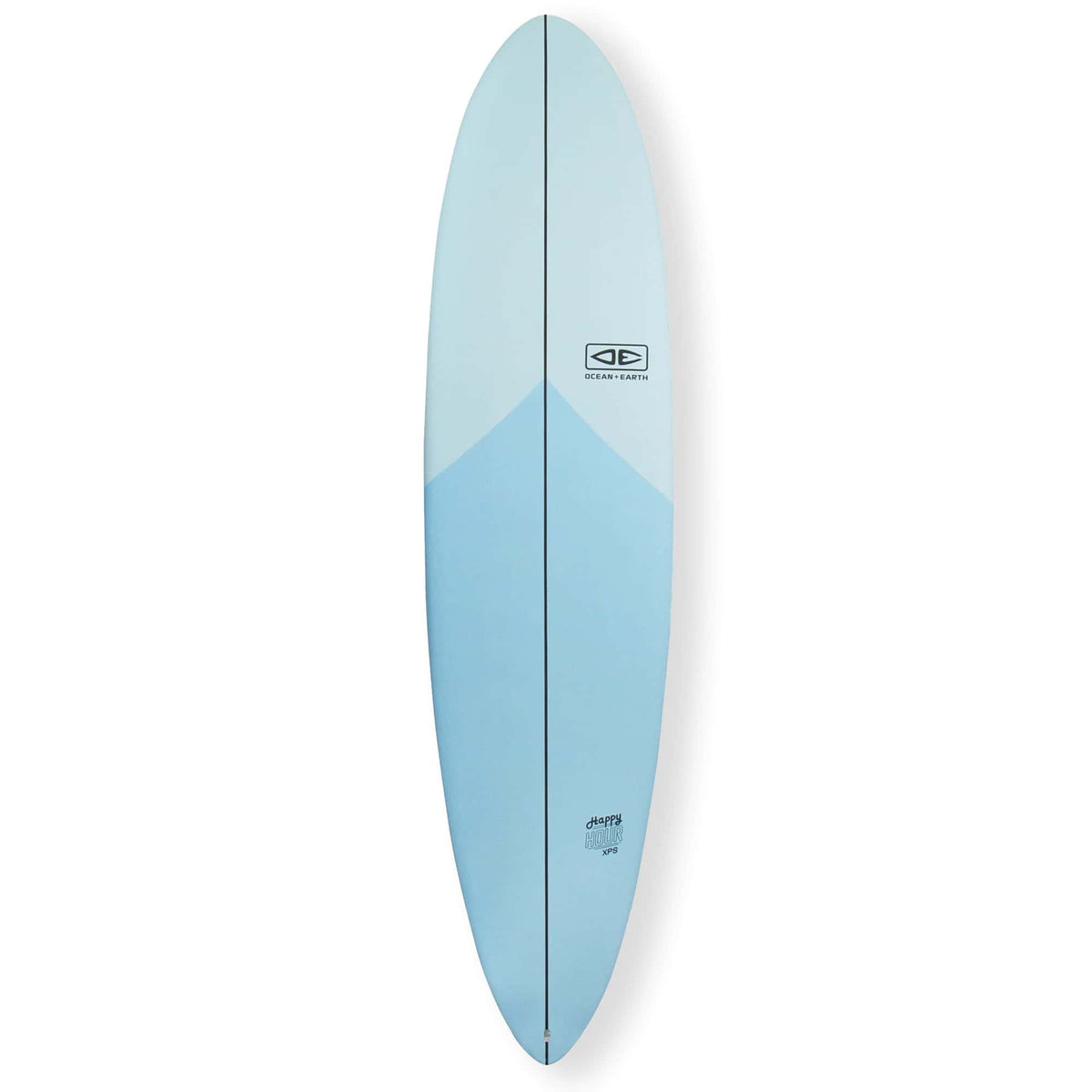 Ocean And Earth 8'0 Happy Hour Epoxy Soft Surfboard - Sky Blue - Softboard by Ocean and Earth 8ft 0