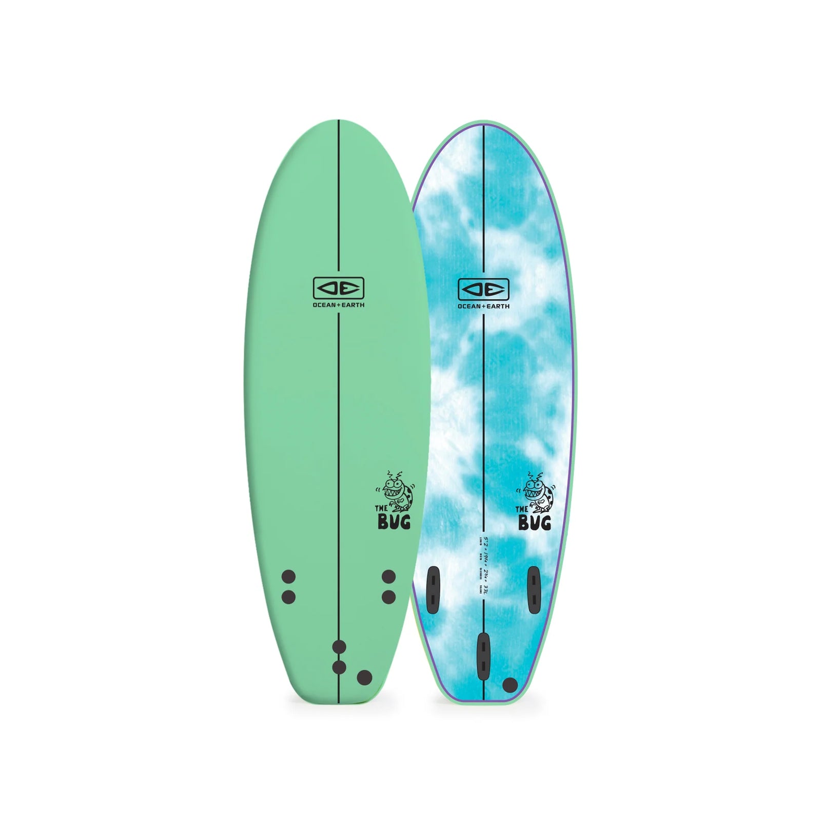 Ocean And Earth 6Ft The Bug Soft Surfboard - Spearmint - Softboard by Ocean and Earth 6ft 0