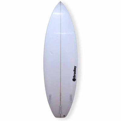 Bradley 6'0 Onya Second Hand Shortboard 33.4L - White - Second Hand Shortboard by Bradley 6ft 0