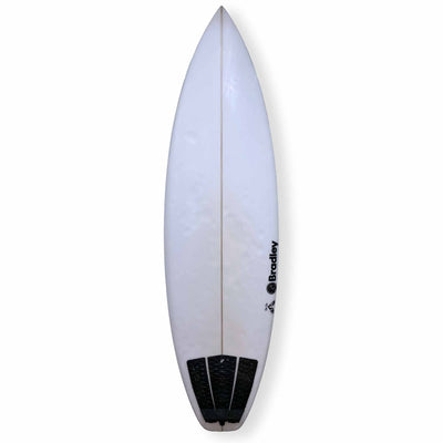 Bradley 6'0 Onya Second Hand Shortboard 33.4L - White - Second Hand Shortboard by Bradley 6ft 0