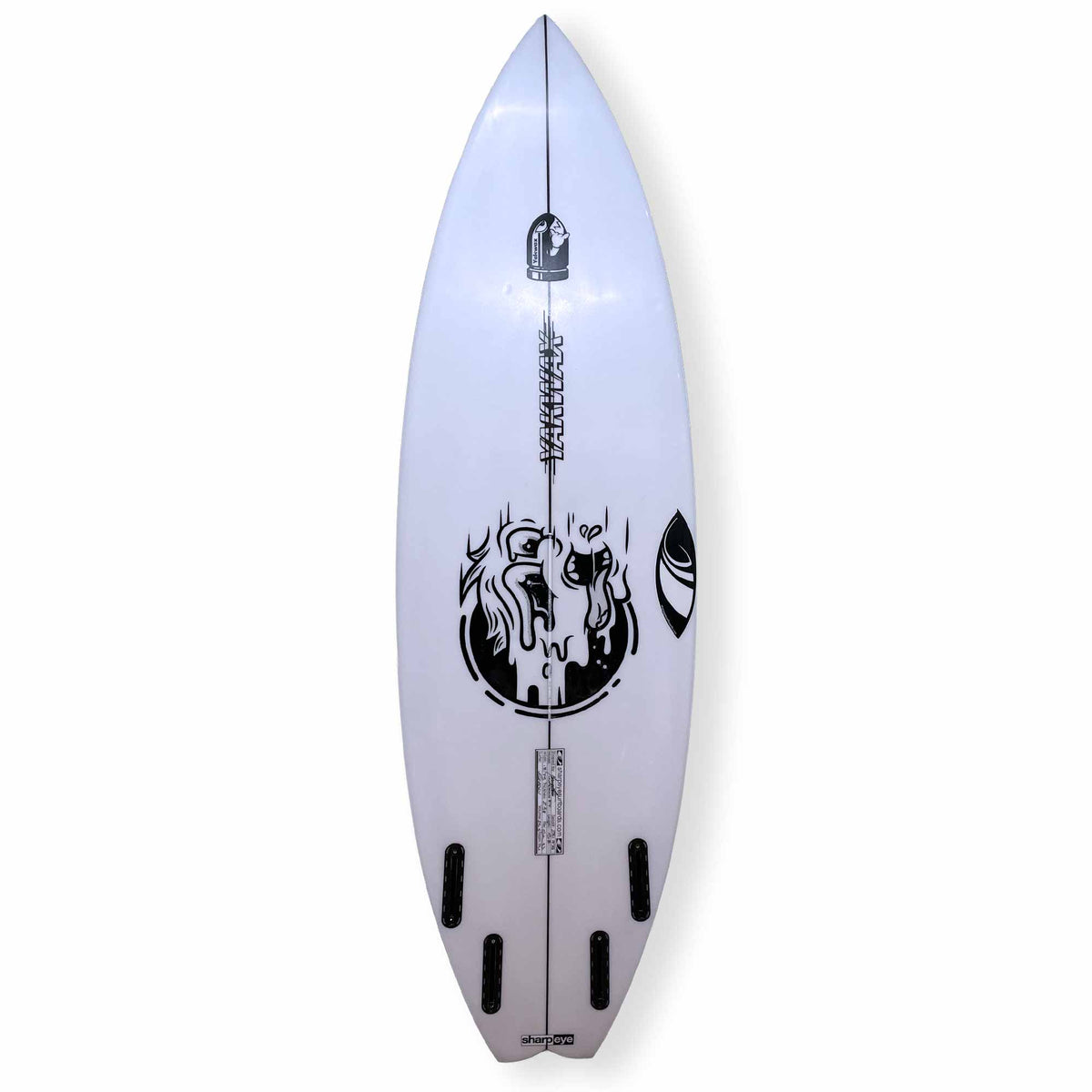 Sharpeye 5'8 Inferno Ft Quad Second Hand Shortboard 25.5 - White - Second Hand Shortboard by Sharpeye 5ft 8