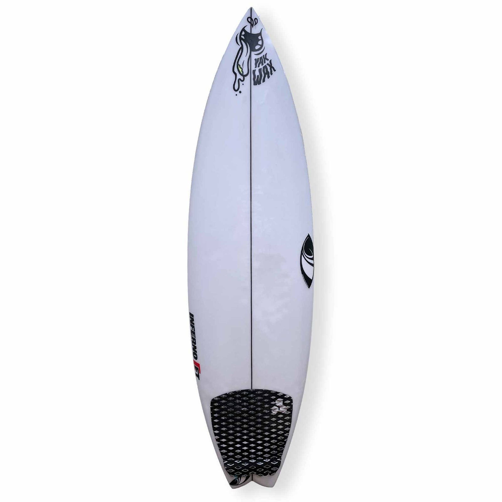 Sharpeye 5'8 Inferno Ft Quad Second Hand Shortboard 25.5 - White - Second Hand Shortboard by Sharpeye 5ft 8