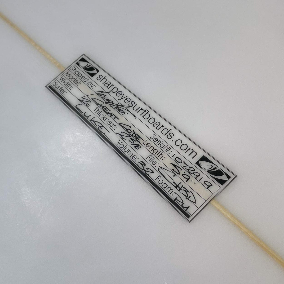 Sharpeye 5'9 Cheat Code Second Hand Shortboard 32L - Yellow Rails - Second Hand Shortboard by Sharpeye 5ft 9