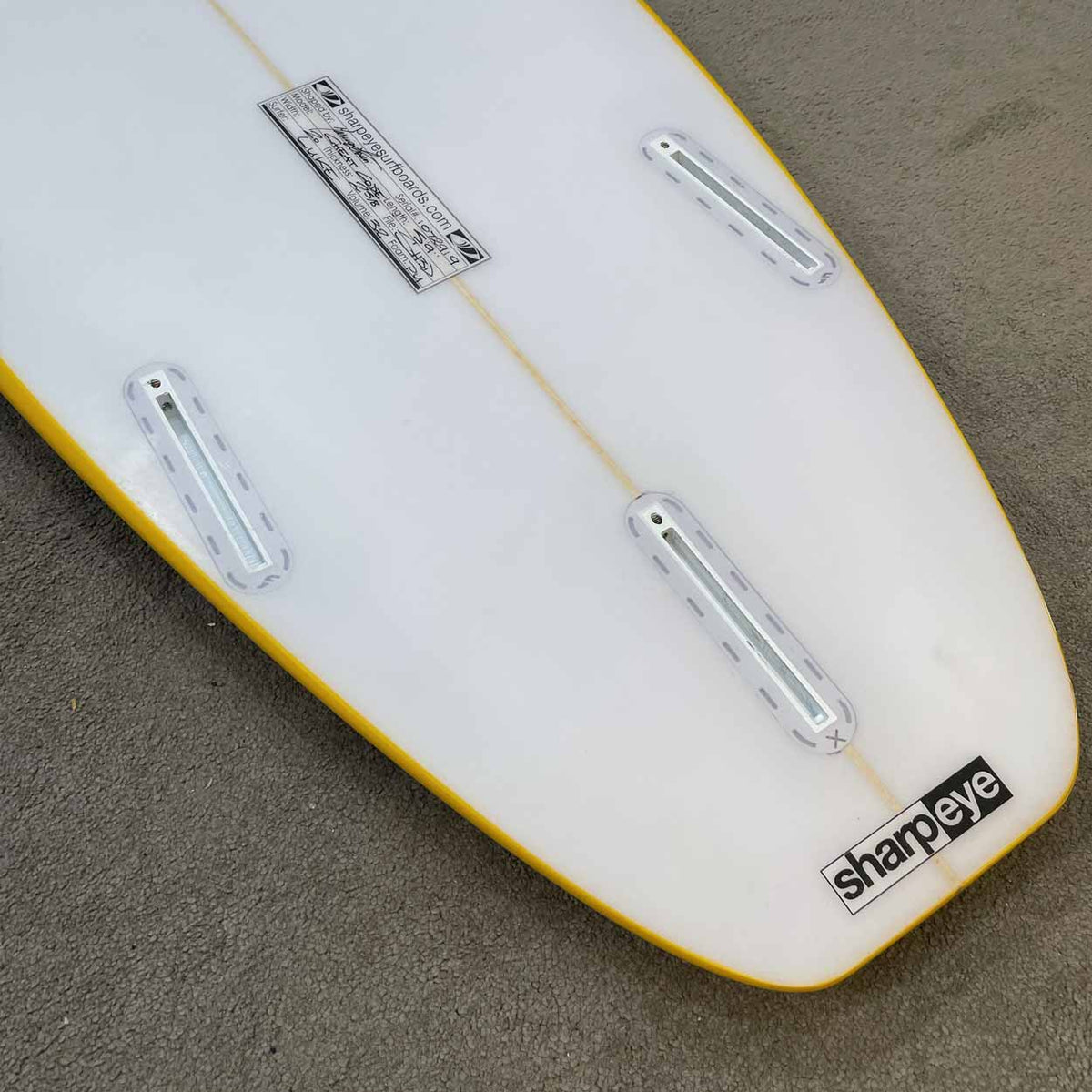 Sharpeye 5'9 Cheat Code Second Hand Shortboard 32L - Yellow Rails - Second Hand Shortboard by Sharpeye 5ft 9