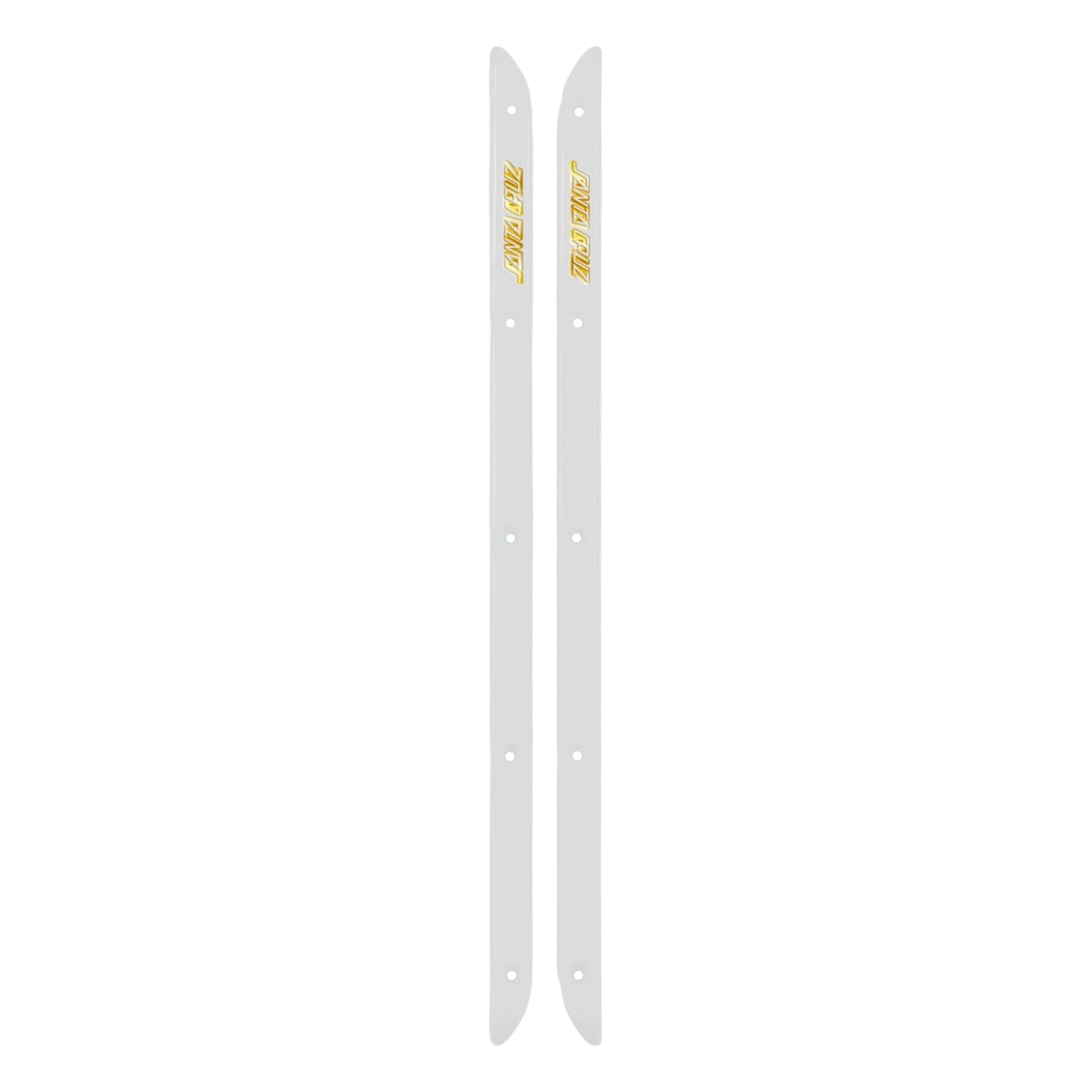 Santa Cruz High Speed Slim Line Skateboard Rails (HSR) - White - Skateboard Deck Rails by Santa Cruz One Size