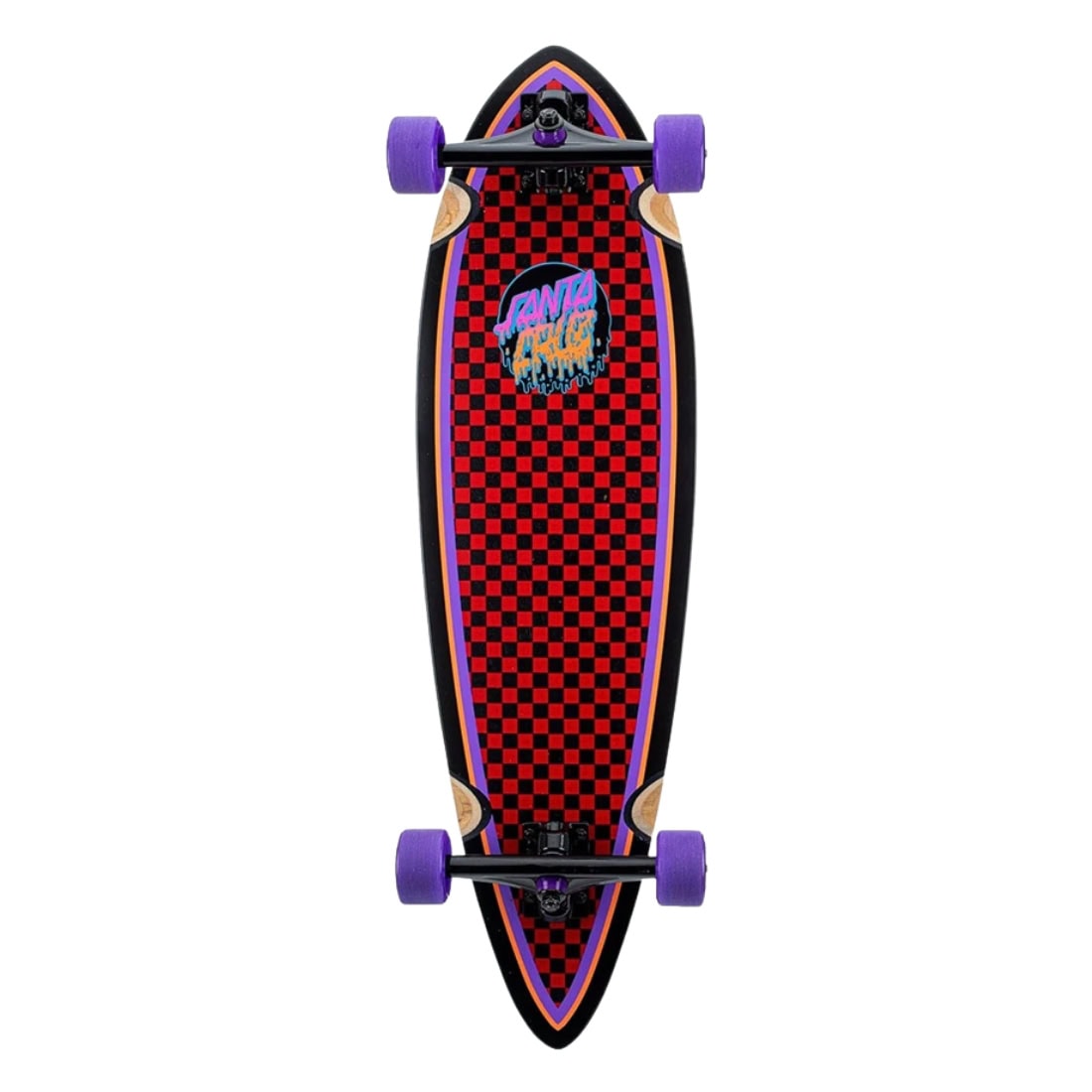 Santa Cruz 33" Rad Dot Pintail Cruzer Skateboard - Multi