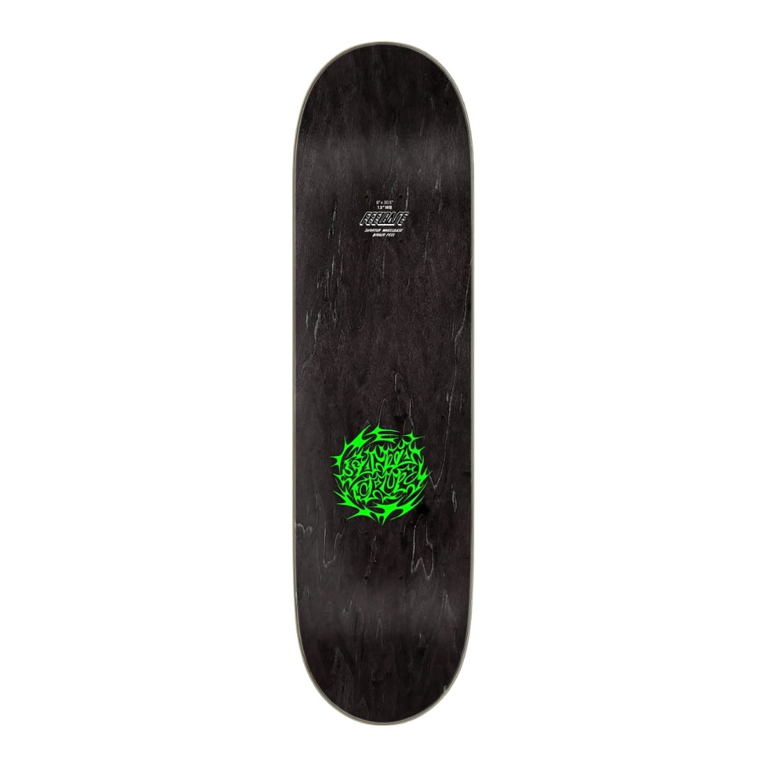 Santa Cruz 8.0" Scribble Flash Team Feelbase Deck - Silver Multi - Skateboard Deck by Santa Cruz 8.0 inch