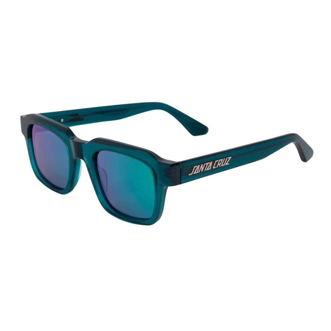 Santa Cruz Mimi Sunglasses - Transparent Teal/Green - Square/Rectangular Sunglasses by Santa Cruz