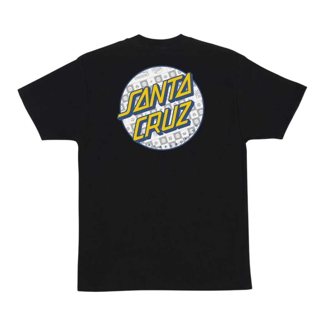 Santa Cruz x Pokemon Energy Dot Heavyweight T-Shirt - Black - Mens Graphic T-Shirt by Santa Cruz