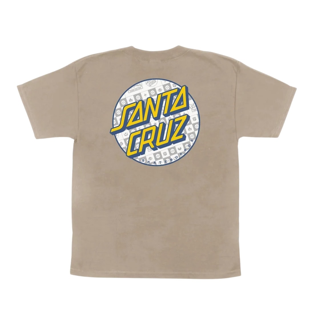Santa Cruz x Pokemon Energy Dot Youth T-Shirt - Sand - Boys Skate Brand T-Shirt by Santa Cruz