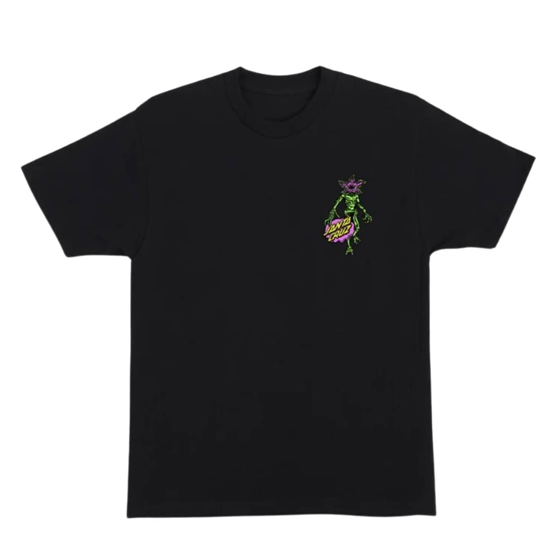 Santa Cruz x Stranger Things Demogorgon Dot T-Shirt - Black - Mens Graphic T-Shirt by Santa Cruz