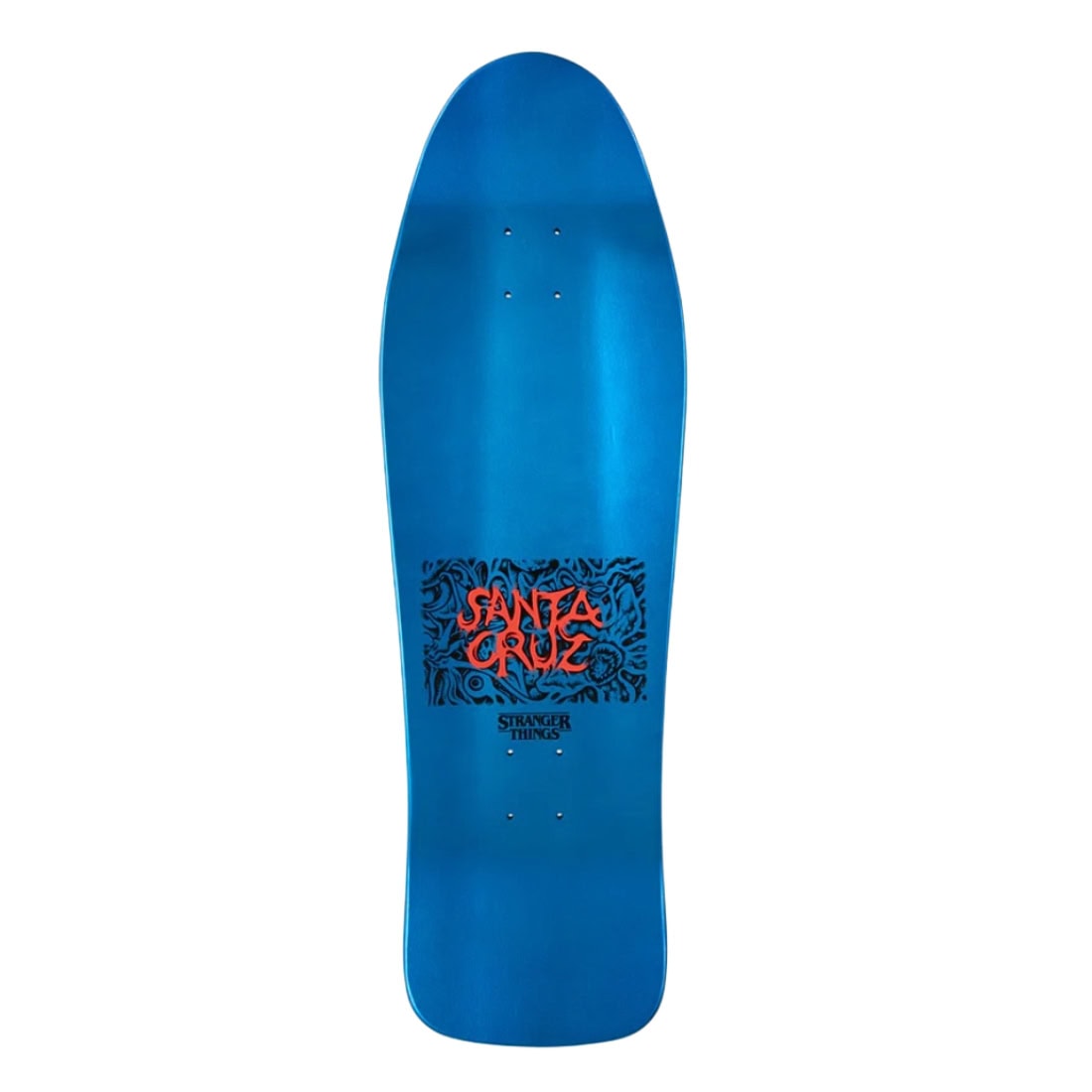 Santa Cruz x Stranger Things Knox Hellfire Deck 10.07" - Blue - Skateboard Deck by Santa Cruz 10.07 inch
