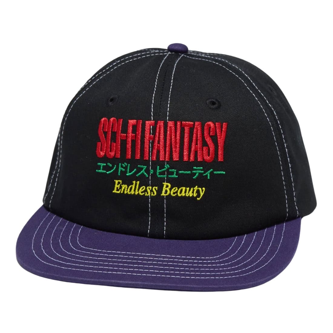 Sci-Fi Fantasy Endless Beauty Hat - Black/Purple - Strapback Cap by Sci-Fi Fantasy One Size