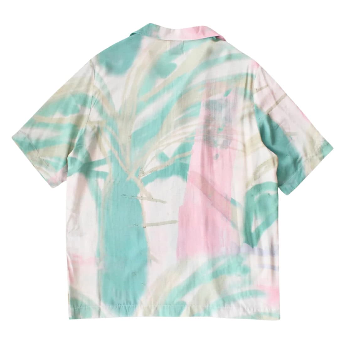 Skateboard Cafe JLH Button Up Shirt - Cream/Green - Mens Casual Shirt by Skateboard Cafe