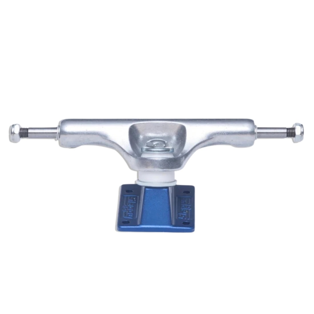 Slappy 8.0&quot; ST1 Lights Polished Trucks (Pair) - Blue - Skateboard Trucks by Slappy 8.0 inch