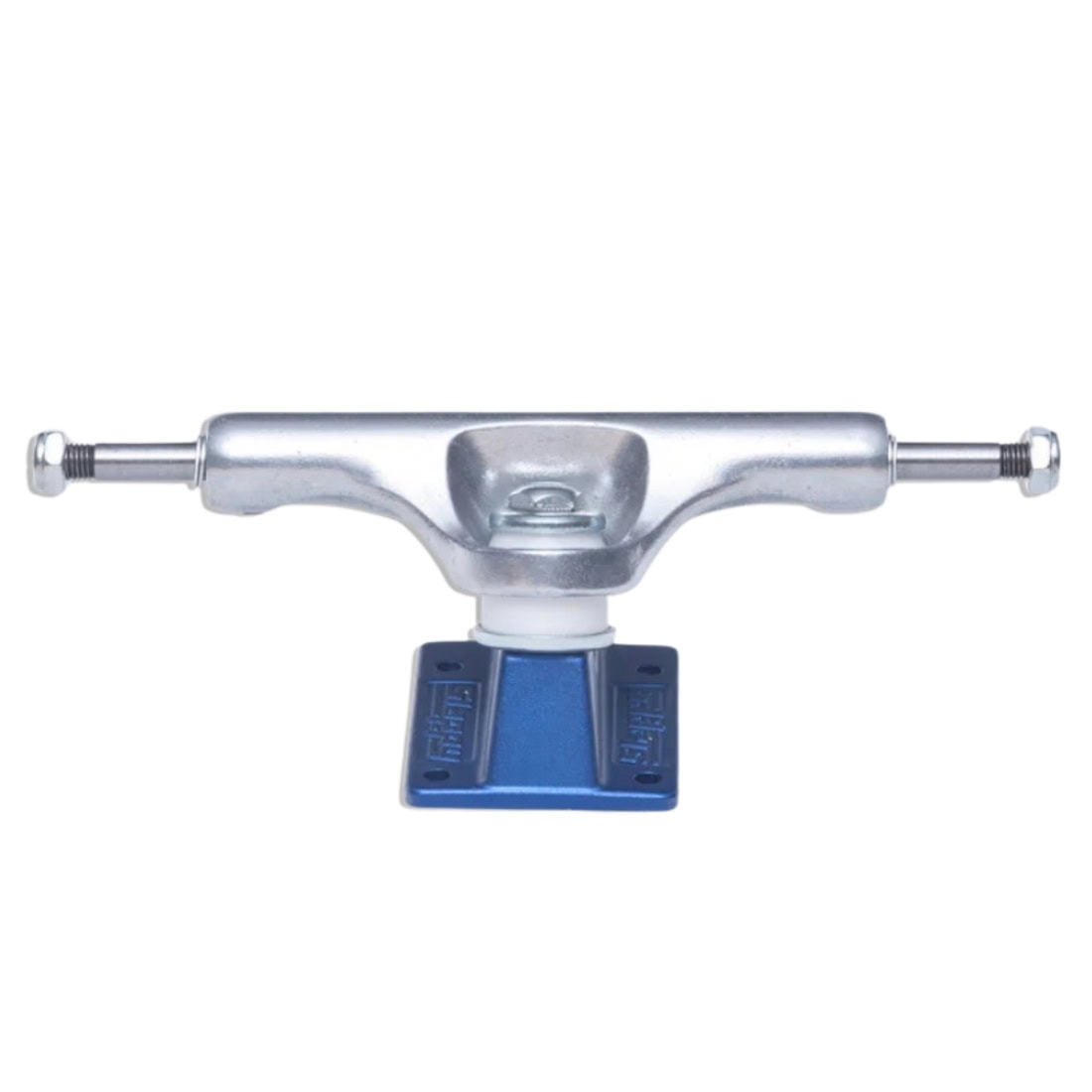 Slappy 8.25&quot; ST1 Lights Polished Trucks (Pair) - Blue - Skateboard Trucks by Slappy 8.25 inch