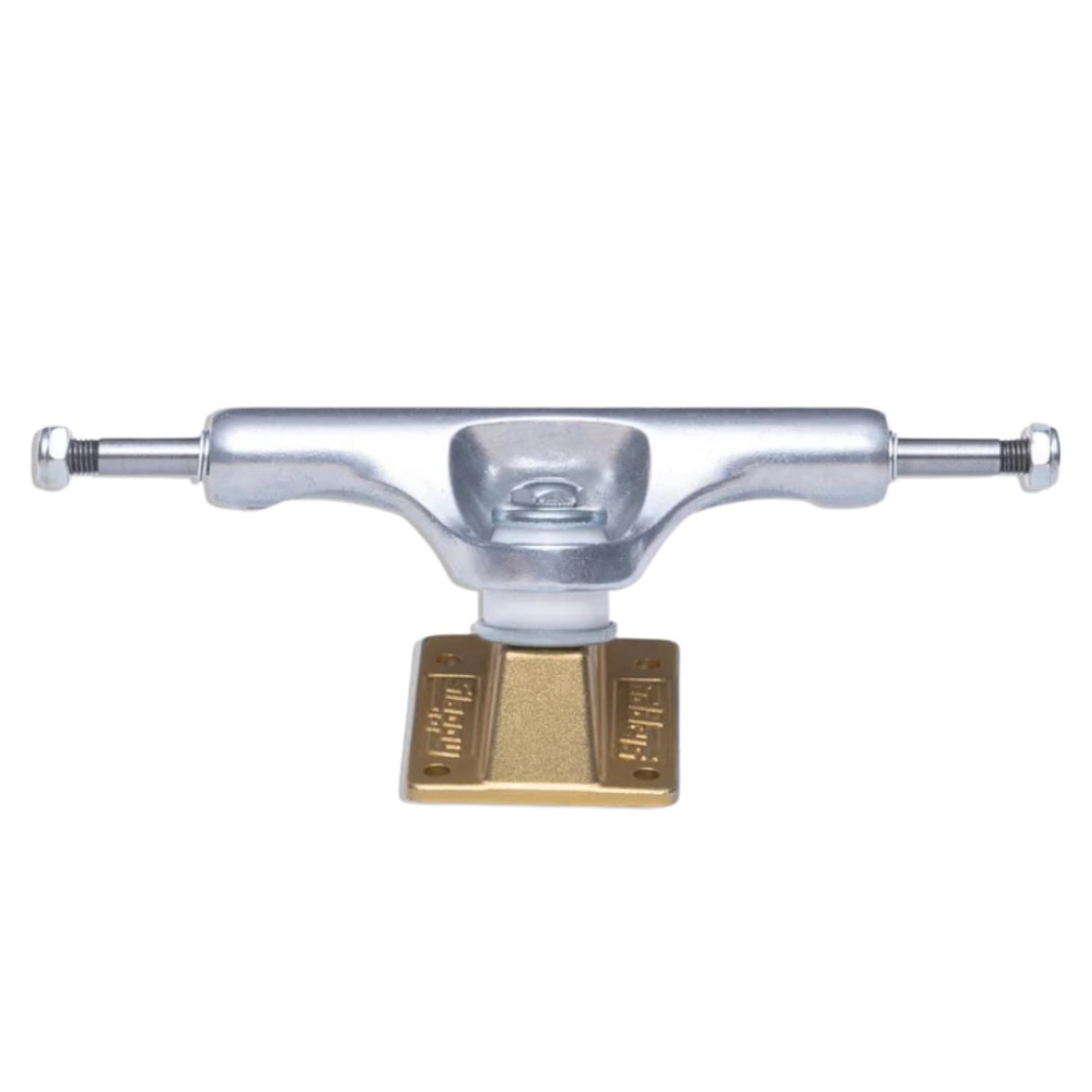 Slappy 8.25&quot; ST1 Lights Polished Trucks (Pair) - Gold - Skateboard Trucks by Slappy 8.25 inch