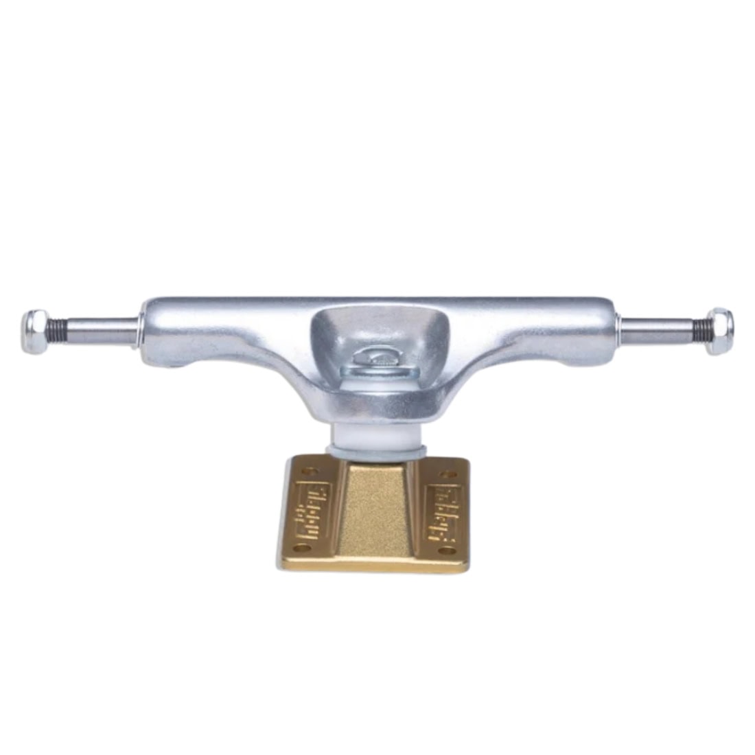 Slappy 8.5&quot; ST1 Lights Polished Trucks (Pair) - Gold - Skateboard Trucks by Slappy 8.5 inch