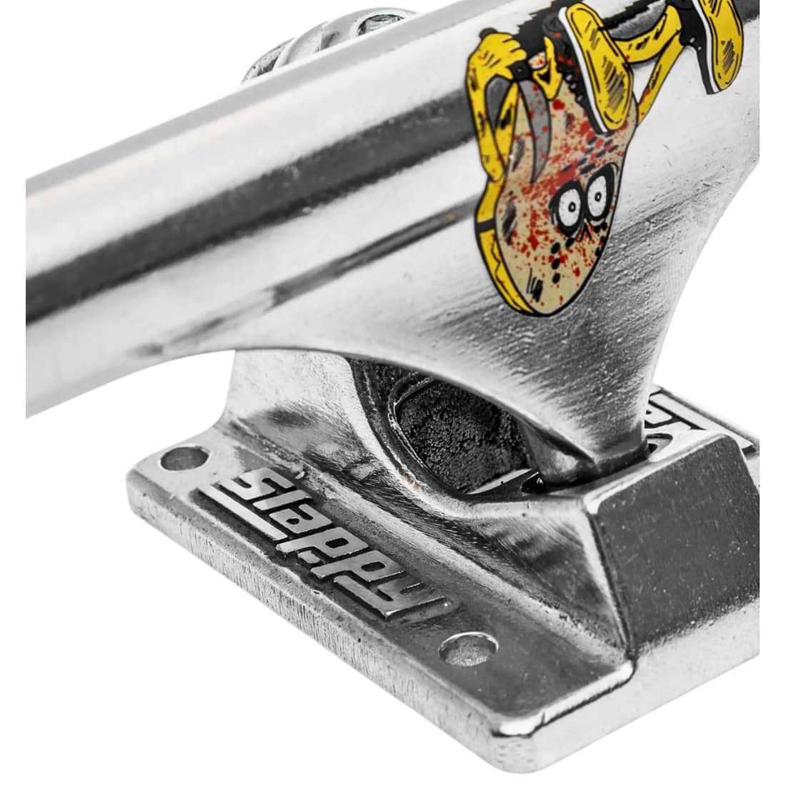 Slappy 9.0&quot; Curb Killer ST1 Skate Trucks (Pair) - Polished - Skateboard Trucks by Slappy 9.0 inch