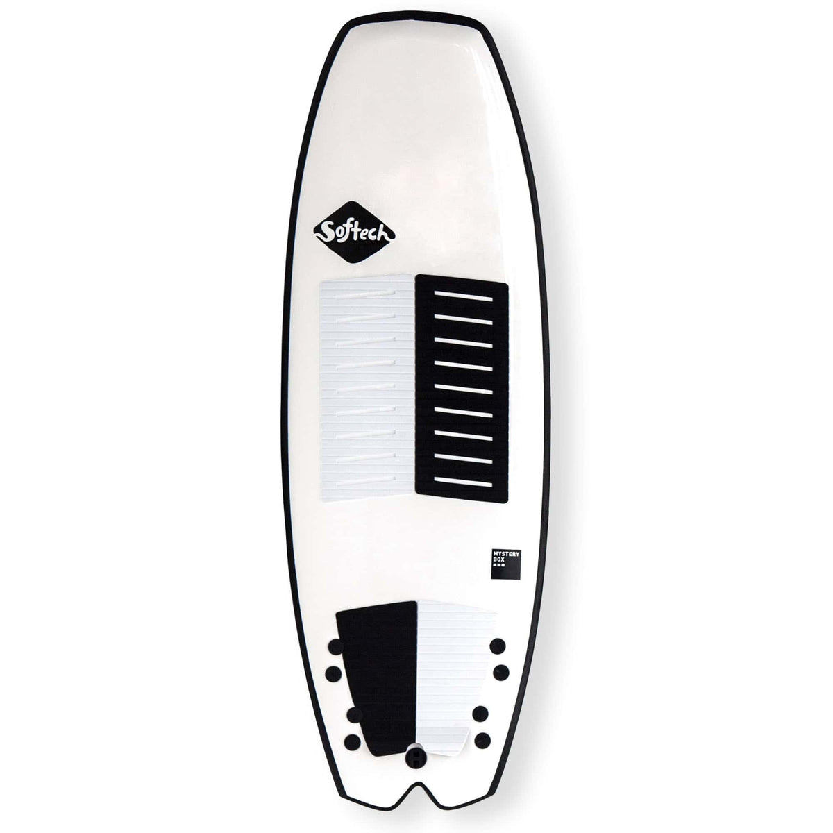 Softech 5'2 Mystery Box FCS II Quad Surfboard - 33.7L - White - Softboard by Softech 5ft 2in
