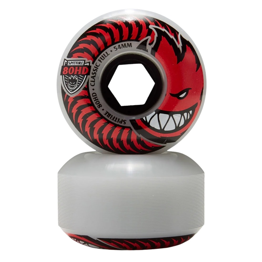 Spitfire 54mm 80HD Classic Cruiser Wheels - White - Skateboard Wheels by Spitfire 54mm