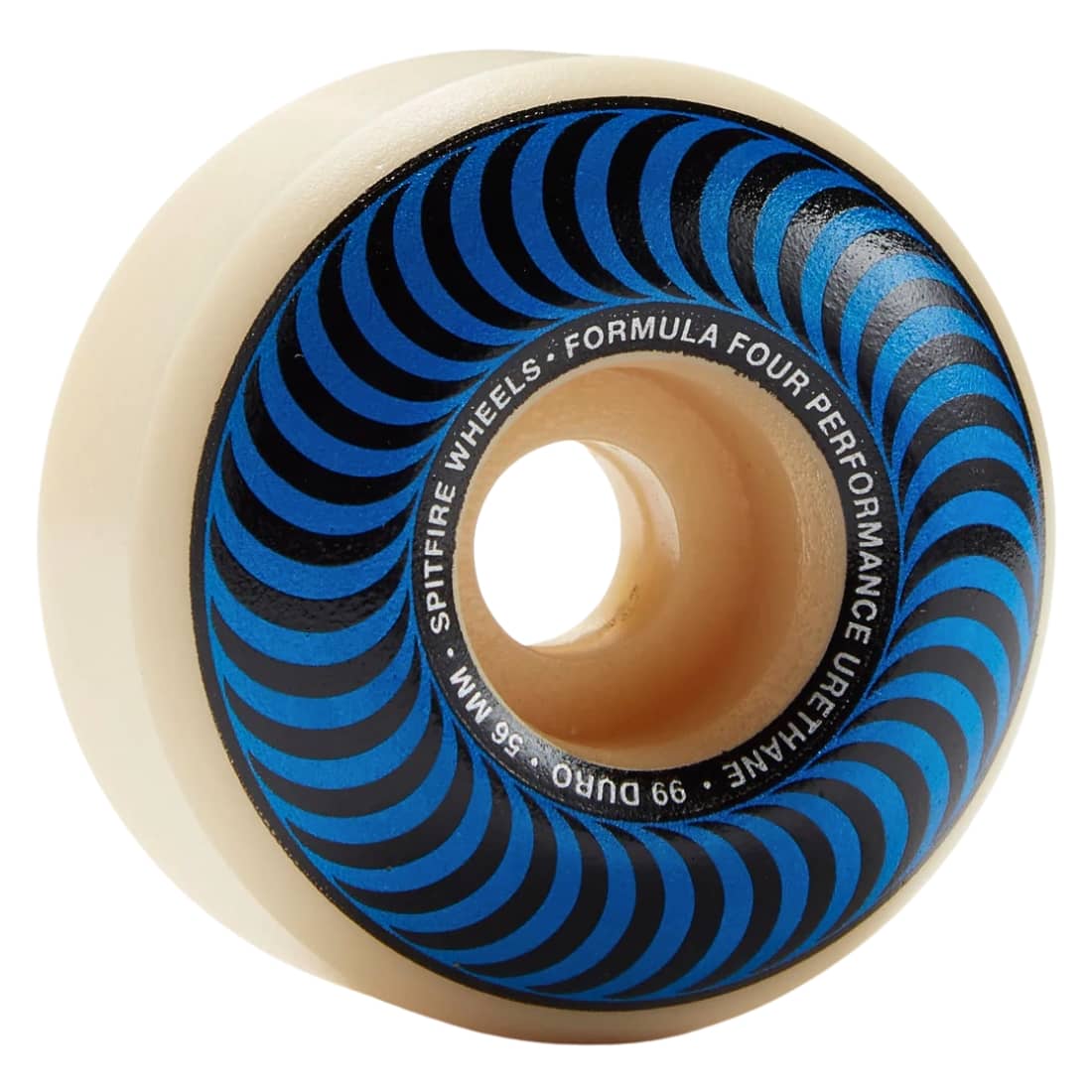 Spitfire 56mm Formula Four 99Duro Classic Skateboard Wheels - Natural/Blue