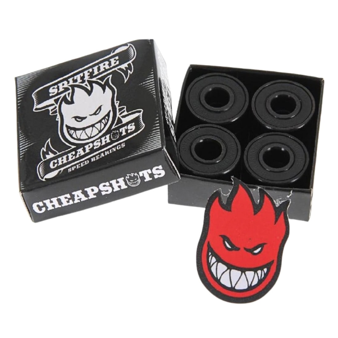 Spitfire Cheapshots Bearings - Black - Skateboard Bearings by Spitfire