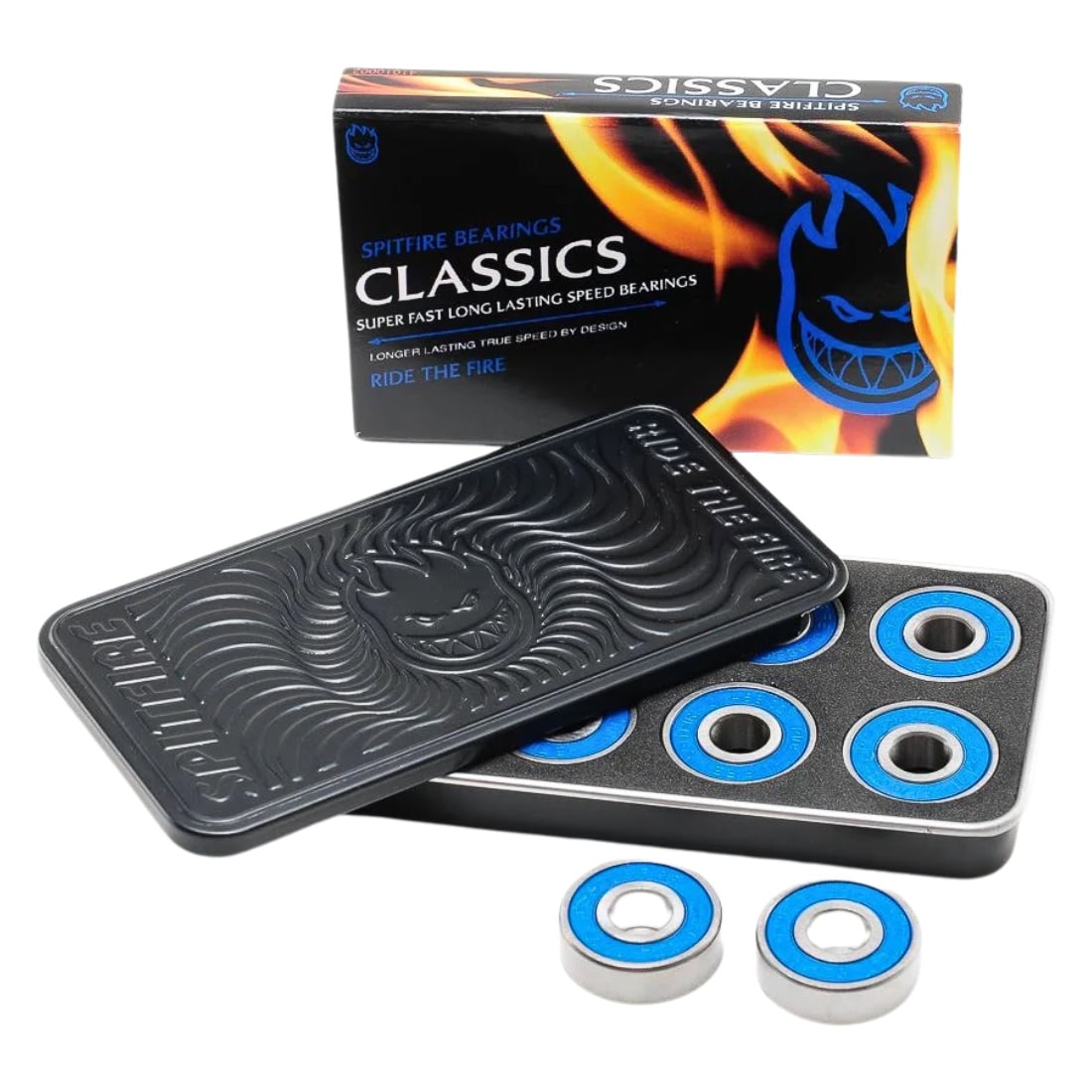 Spitfire Classics Skateboard Bearings - Blue - Skateboard Bearings by Spitfire