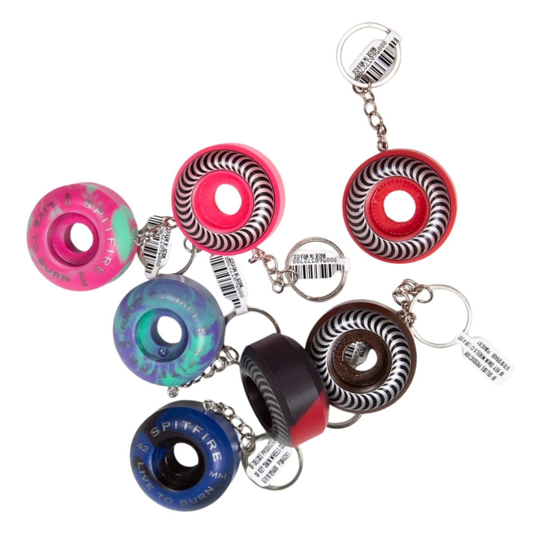 Spitfire Wheels Key Chain - Colour (Assorted) - Gifts for Skateboarders by Spitfire