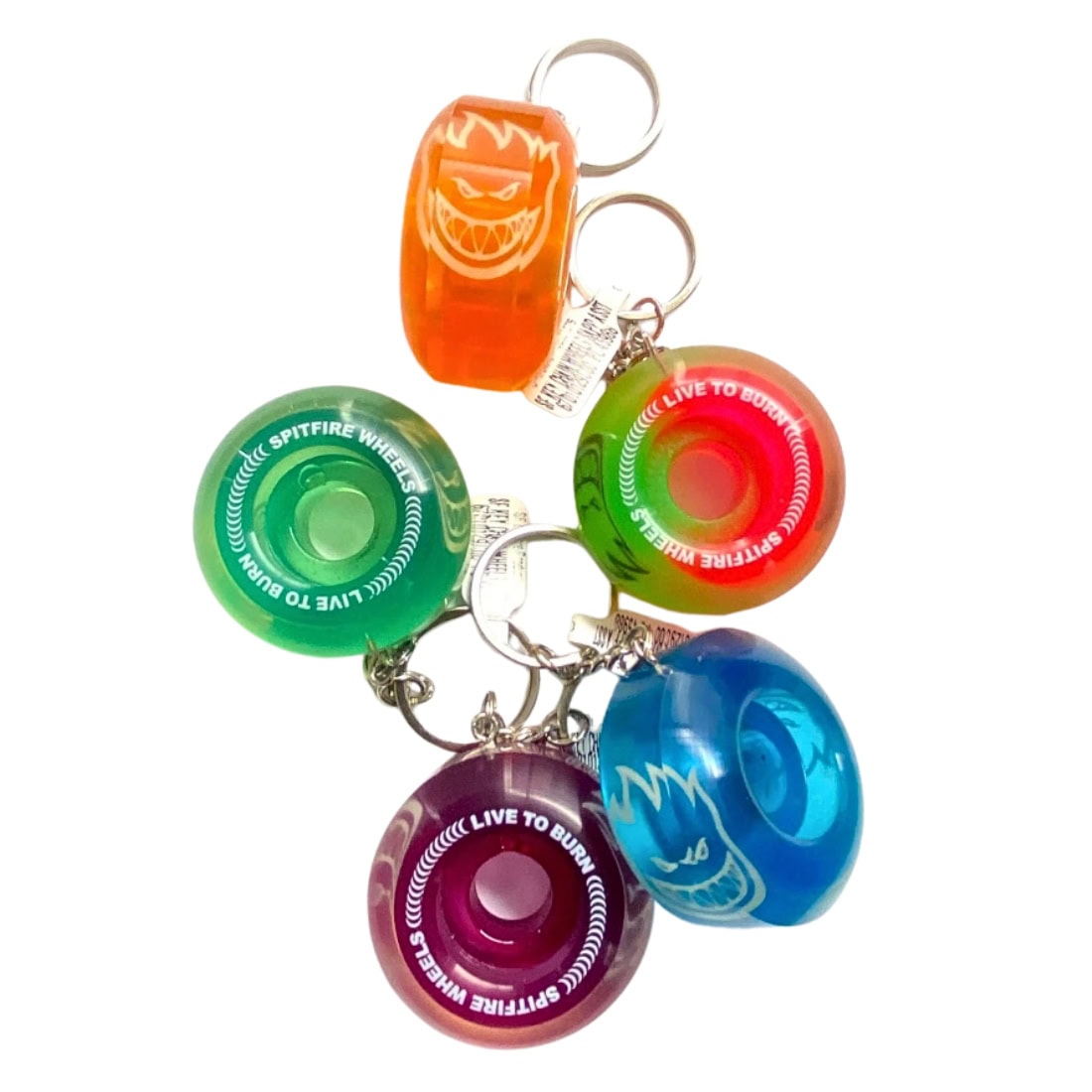 Spitfire Wheels Key Chain - Sapphire (Assorted) - Gifts for Skateboarders by Spitfire