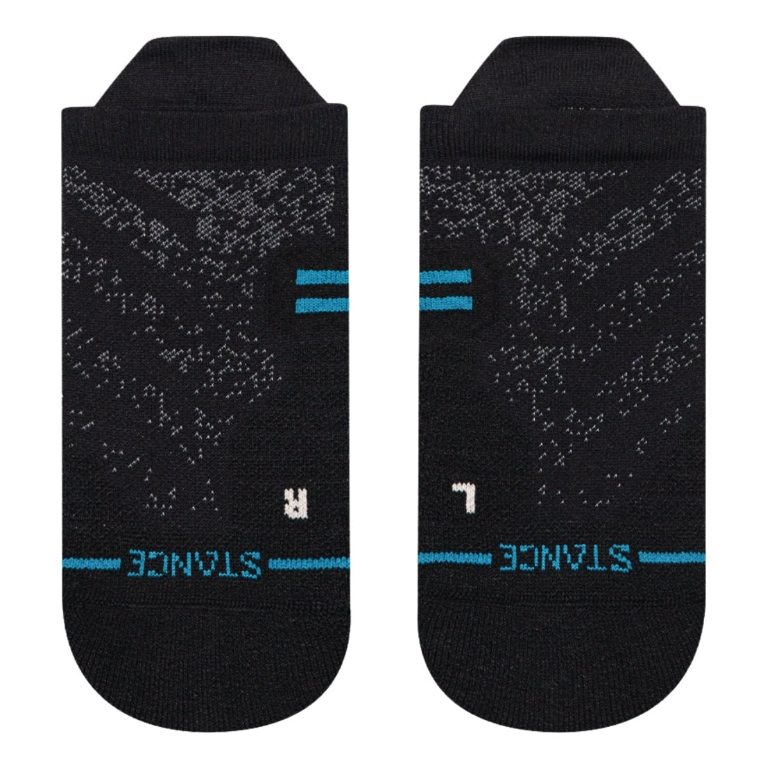 Stance Athletic Tab Socks - Black - Unisex Running/Training Socks by Stance