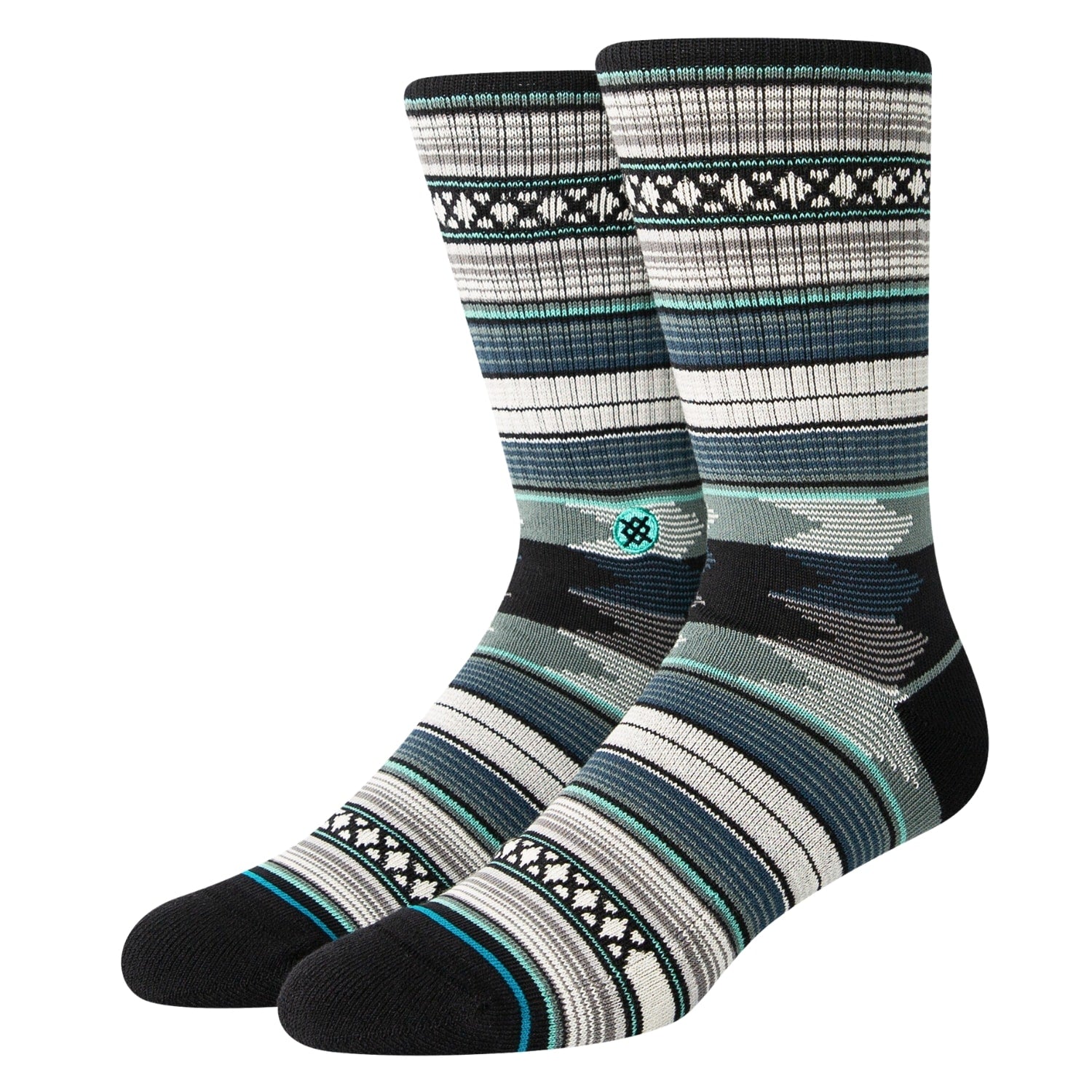 Stance Baron Socks - Jade - Unisex Crew Length Socks by Stance