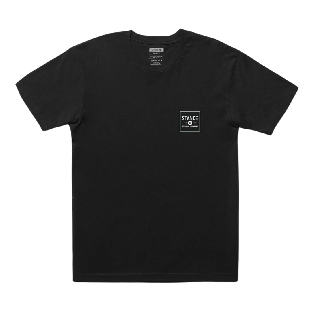 Stance Boxed Blur T-Shirt - Black - Mens Graphic T-Shirt by Stance