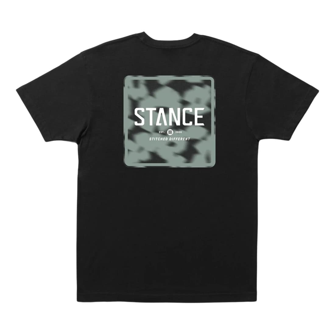 Stance Boxed Blur T-Shirt - Black - Mens Graphic T-Shirt by Stance