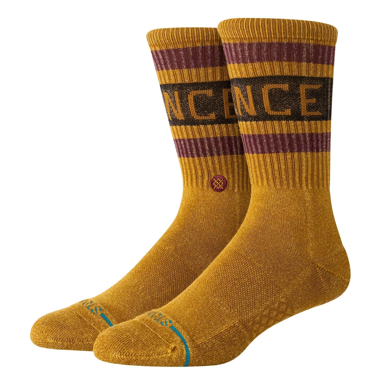 Stance Boyd Limited Socks - Gold - Mens Crew Length Socks by Stance L (UK8-12.5)